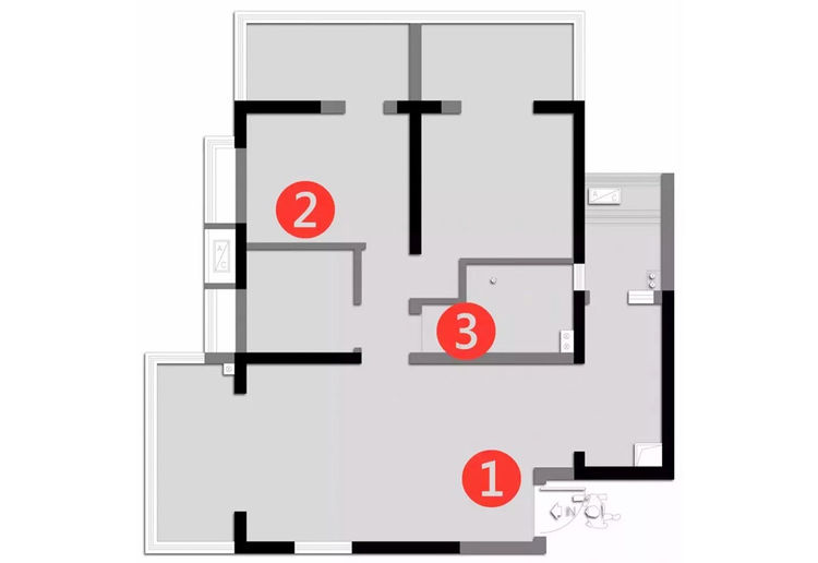 89平新房装修,老公非要三室改两室,没想到真比原来好很多