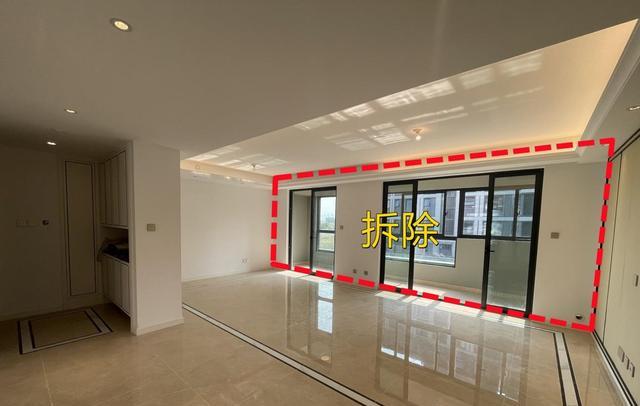 「北雁湖」135㎡精装房，巧妙拆除鸡肋隔墙，实现大横厅格局，大气