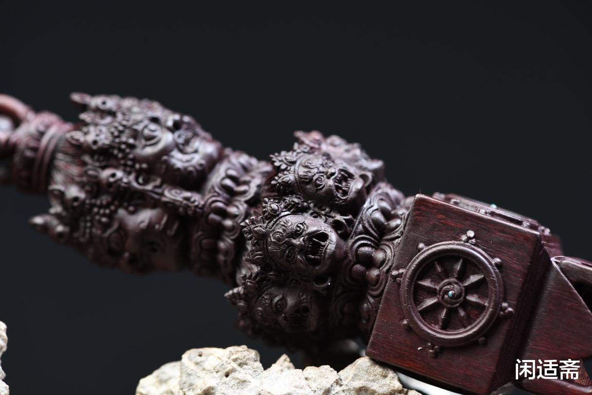 老虎|无坚不摧，小叶紫檀，金刚降魔杵