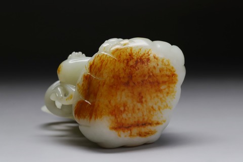 和田玉籽料|和田玉籽料“枣红皮 北方多闻天王