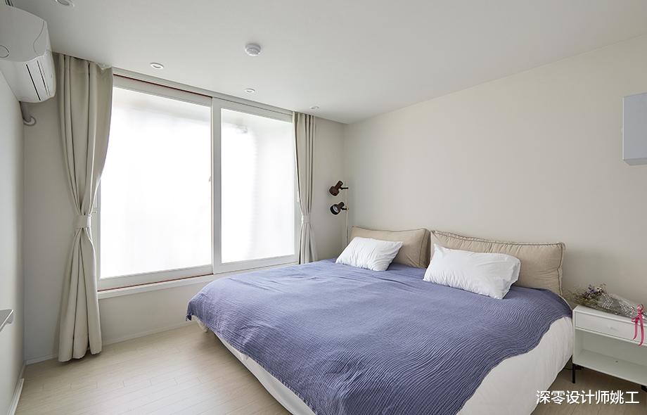 韩国小夫妻住124㎡新房,3室清新治愈,阳台纳入客厅打造小型餐厅