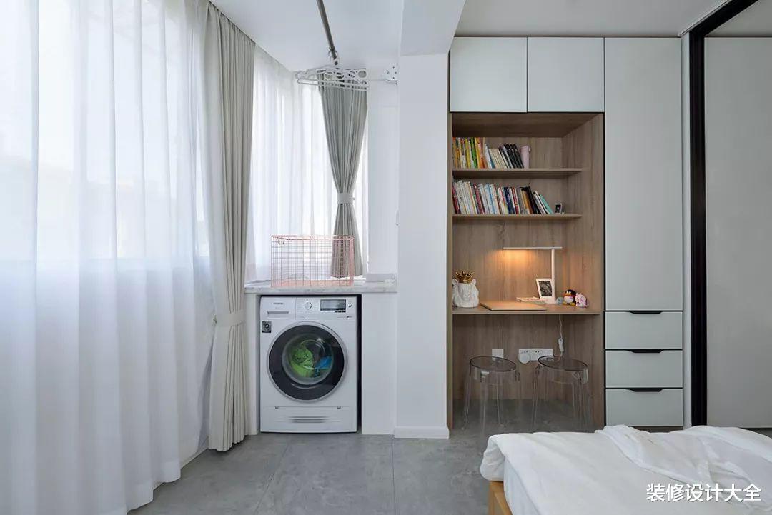 67平小户型简约风,阳台也在卧室内,布局紧凑又合理!