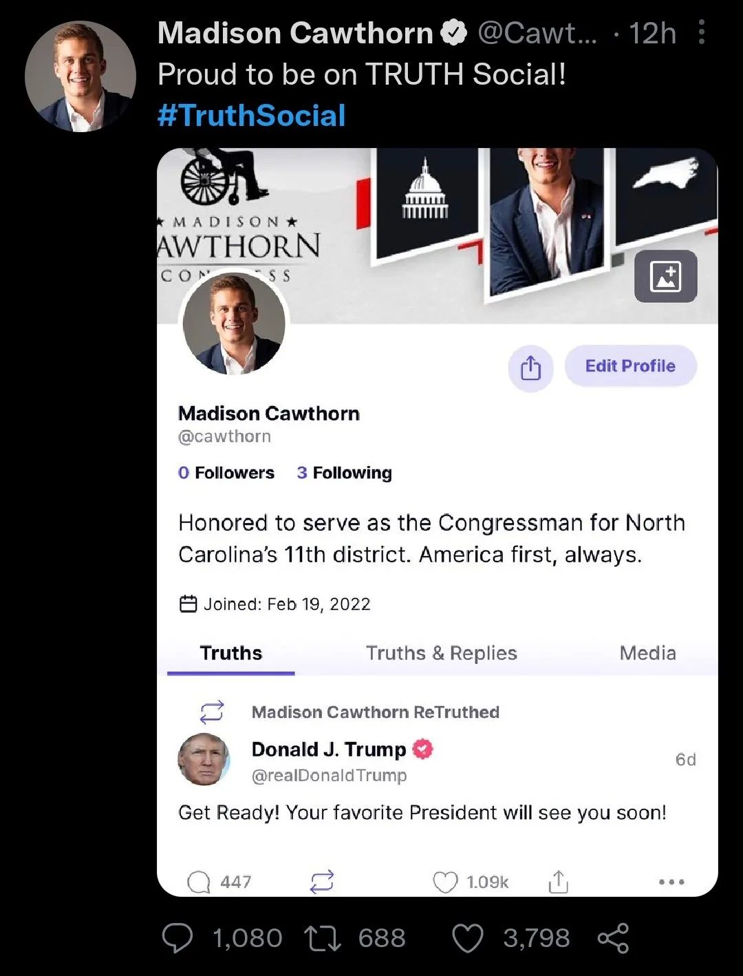 Twitter|川普社交媒体上线,下载量瞬间飙升到Top1,服务器被挤爆