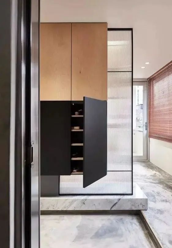 常见的5种入户隔断,组合样式各有不同,颜值收纳个个都没得说!