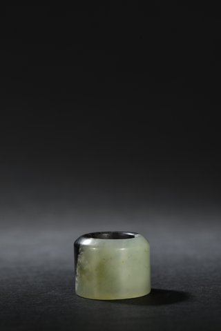 和田玉籽料|清代 和田玉籽料扳指