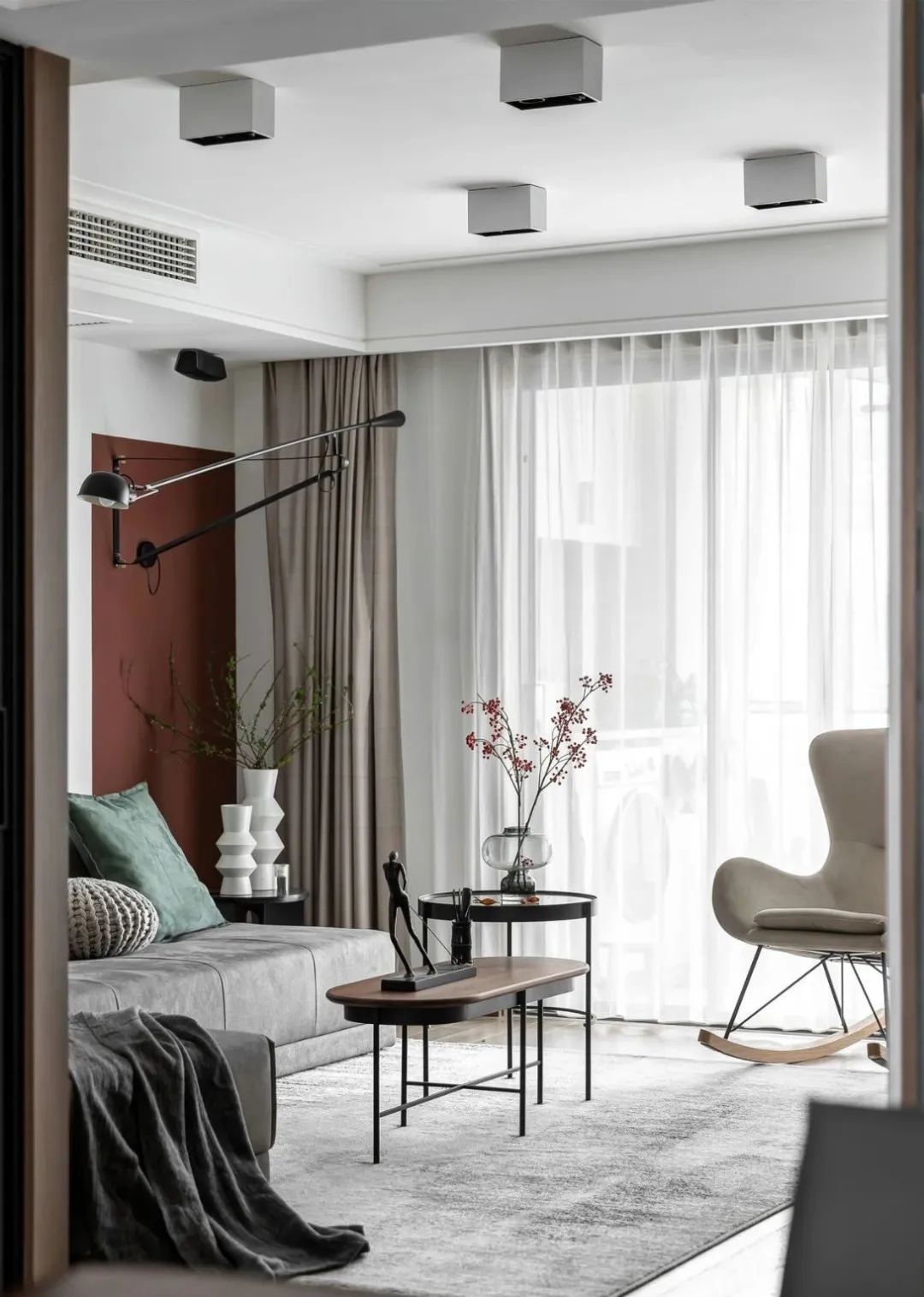 132m2现代新中式风,时尚简洁气质融入传统元素,越发优雅、文艺