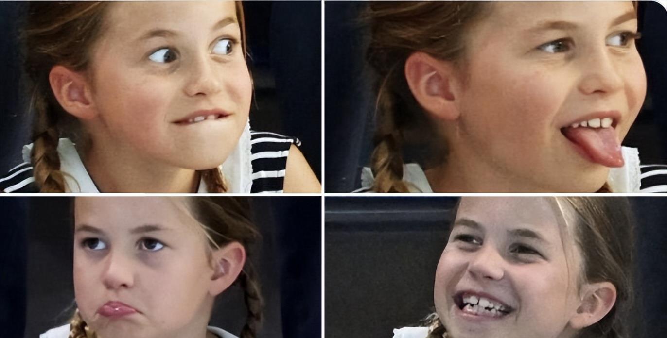 威廉|夏洛特公主给爸爸威廉竖大拇指，担心凯特会冷，贴心小棉袄真可爱