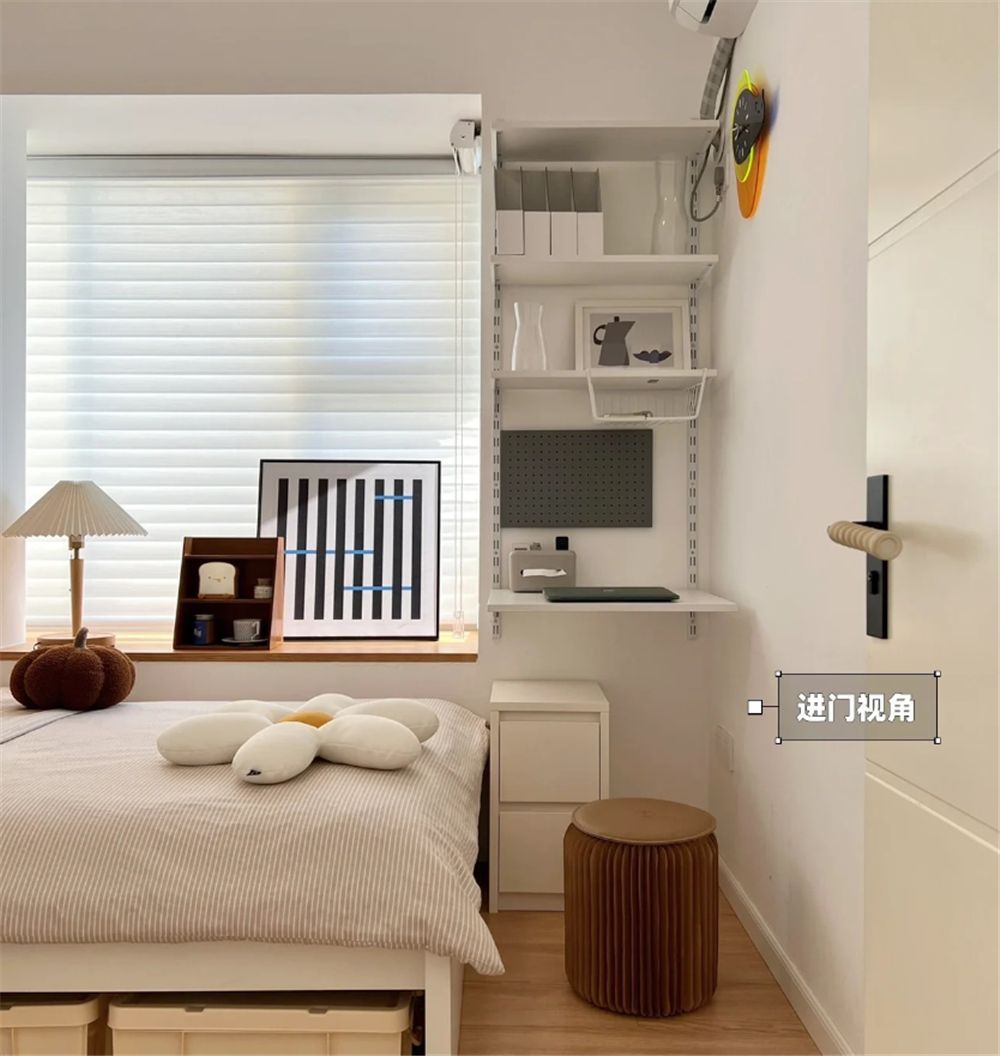 6㎡卧室不装榻榻米,怎么利用空间才合理?看过他家次卧,我悟了