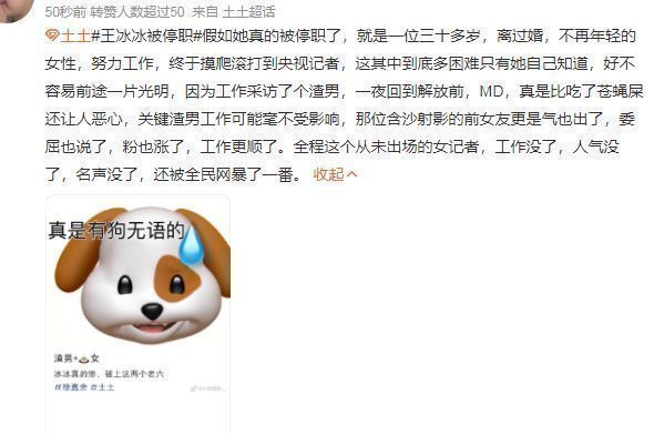 王冰冰|王冰冰深陷舆论风波,更改认证被央视停职,疑似与徐嘉余已分手