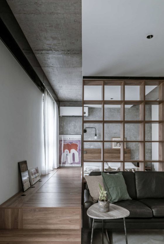 北京姑娘的43㎡小宅,不铺地、不买床,全屋水泥毛坯风,晒晒