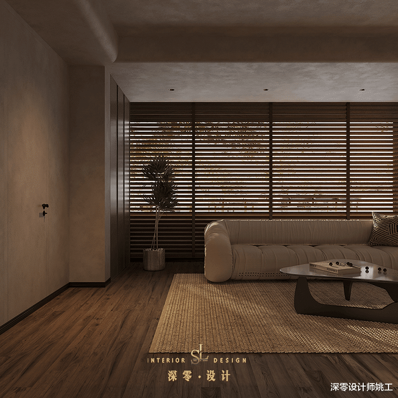 135㎡全屋没一丝俗气!沙发不靠墙与岛台+餐桌并排,完美平衡空间感