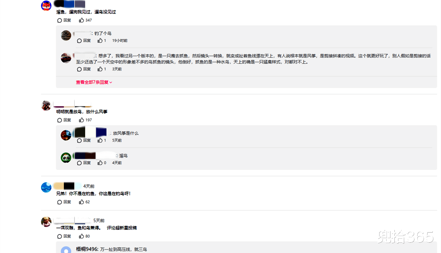 |男子钓鱼时的罕见经历,刚出水面就被抢走,钓鱼瞬间变成了放风筝