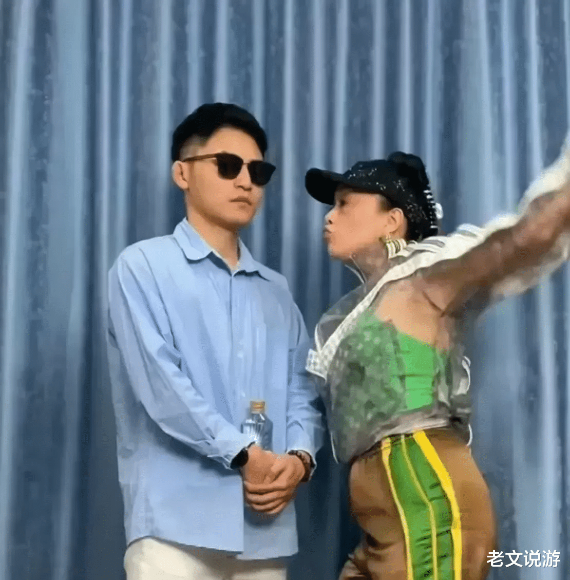 钟丽缇|钟丽缇现在混得越来越像网红了，她和网红衣哥一起拍摄视频