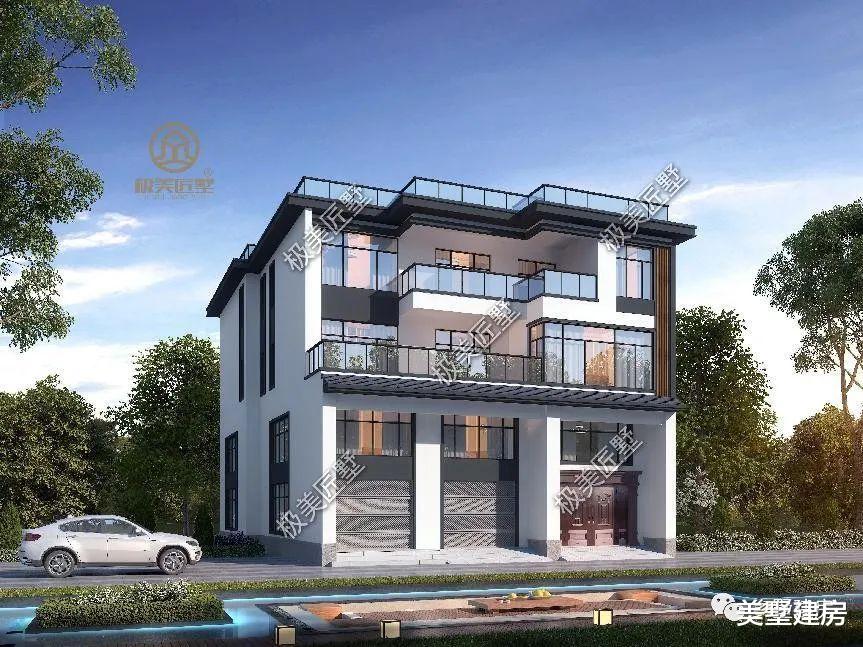 商住两用现代风，生活生意两不误，宅基地临街就这样建！