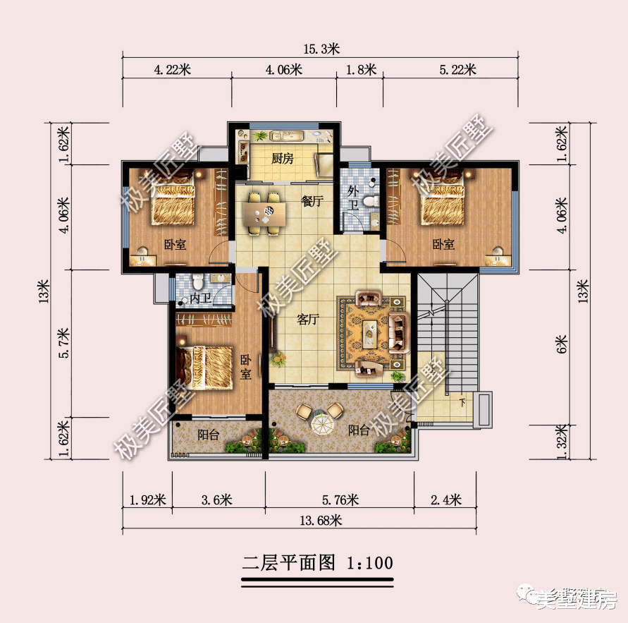 三层现代风别墅,简单大气,喜欢就快快点赞收藏吧