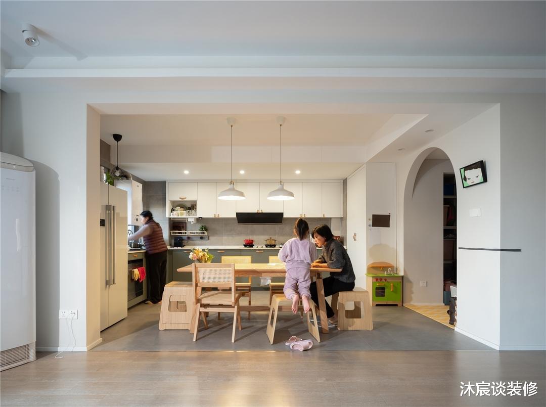 她家去客厅化,乐园般的空间小孩大人都喜欢,清新的北欧风好温馨