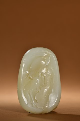 |和田玉一路莲科把件