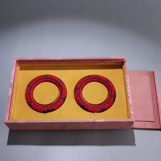 沉香|回流 沉香包辑米珠手镯一对