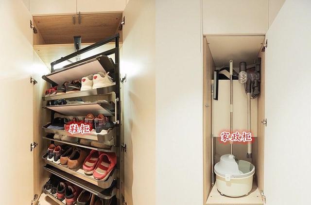 装玄关柜的提个建议,侧面预留30公分,打开藏个家政柜,明智实用