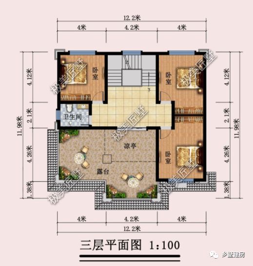 最有品位的农村自建房,开间12米进深10米,高端大气