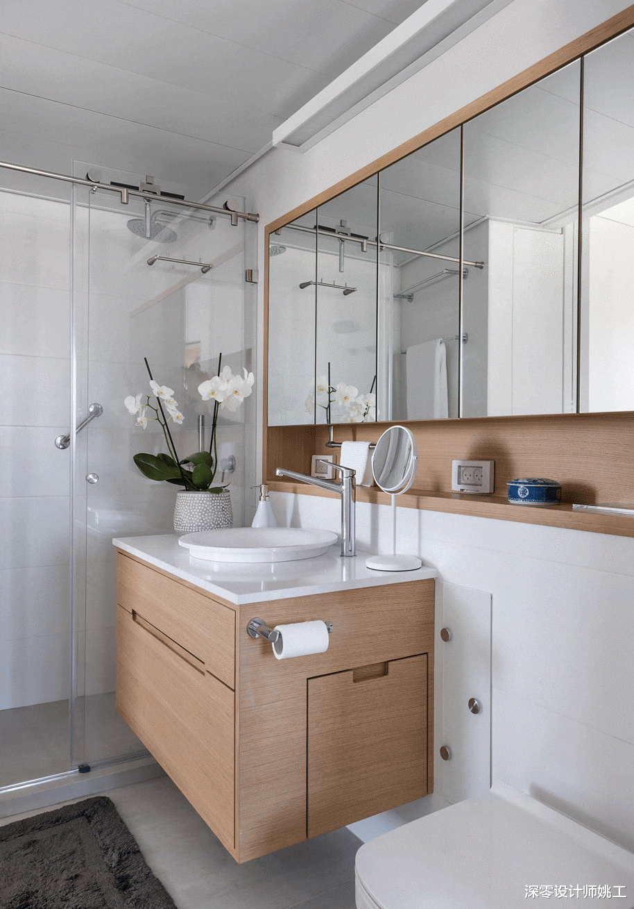 马桶和洗漱台并排放,5种方法教你解决收纳,空间越小越要做