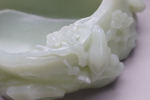 翡翠|和田玉籽料“喜上眉梢 水盂”