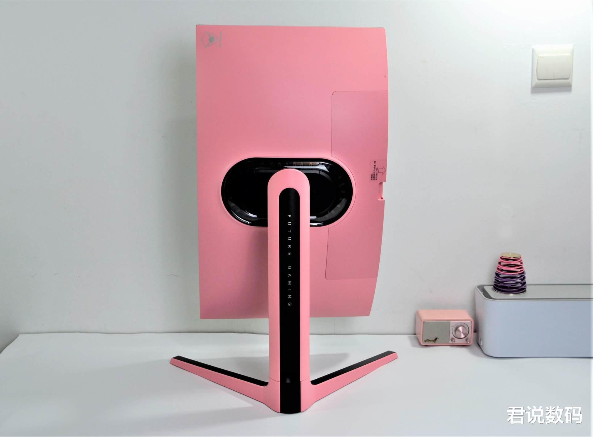 显示器|蚂蚁电竞ANT27TQC,颜值出众的梦幻粉配色,1000R曲率高刷显示器