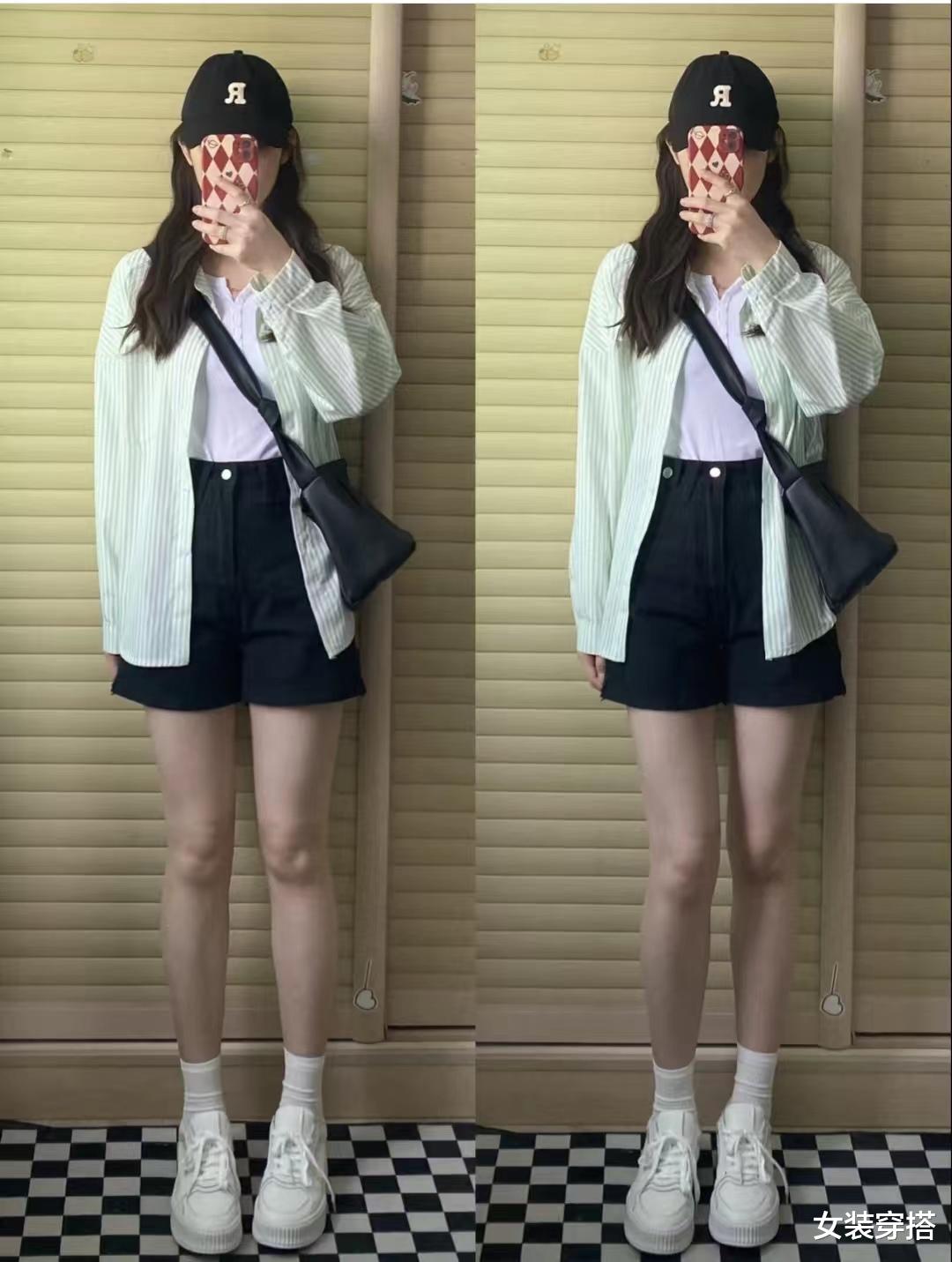 衬衫加短裤怎样搭配好看