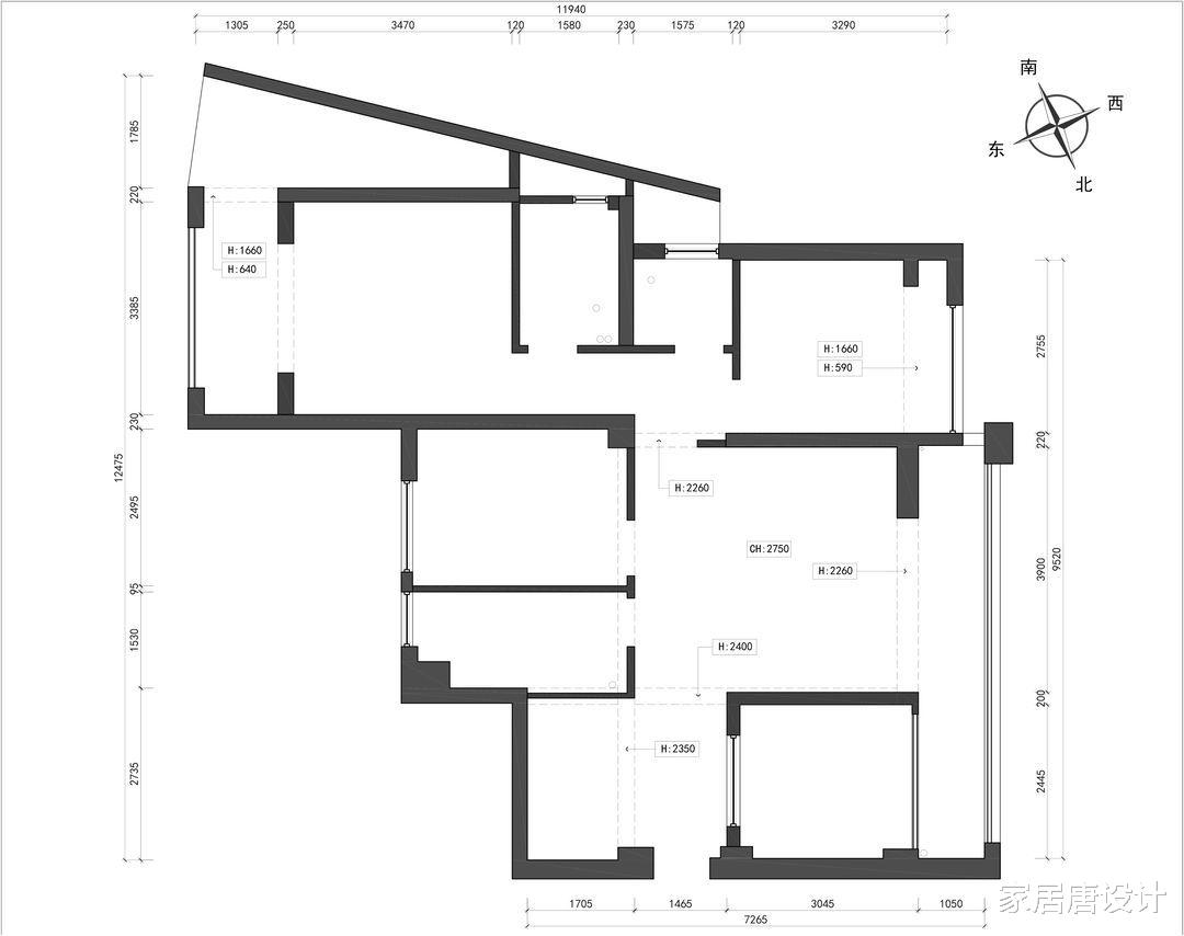 喜欢旅行的业主，特意选择超大落地窗，在家就能享受绝美的风景