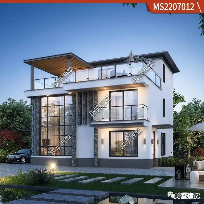 看一眼就爱上的别墅,灰白格调现代风,满满时尚气息