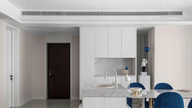 150㎡轻奢法式,半包+定制20万搞定,蓝色+奶咖,全屋这也太美了吧