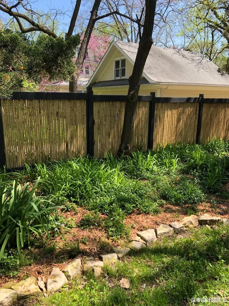 竹子看似单调无用,用它做院墙后韵味十足,颜值那叫一个高!