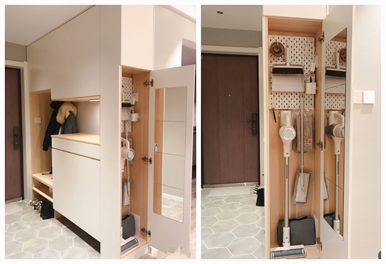 “偷”出5处面积做薄柜,体验过才知道,真的超实用