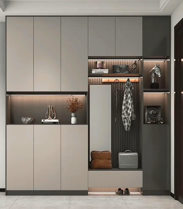 八款超炫超酷玄关柜设计。照着装准没错!