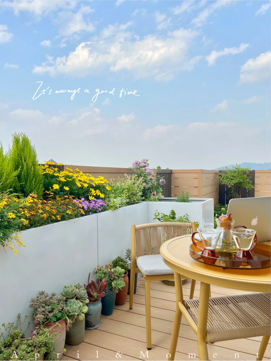 为了一个露台,买了栋顶楼的房子,建个“空中花园”,太美了!