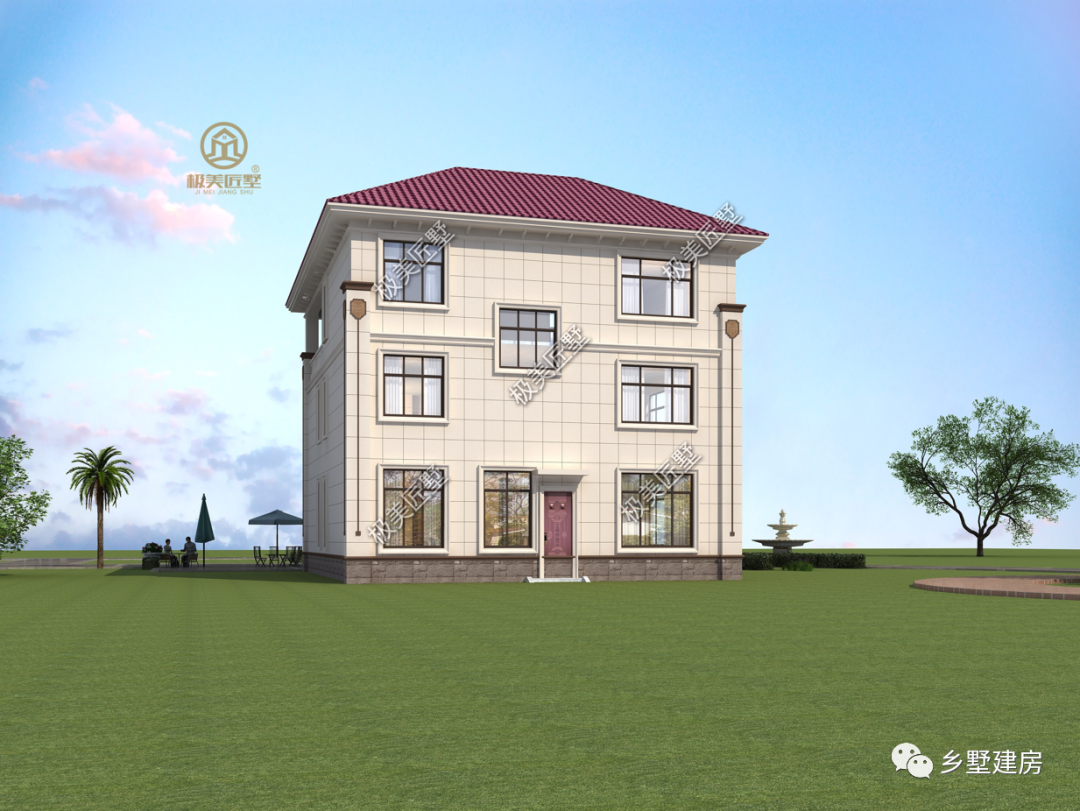 12X14.9米,精美大气的欧式豪宅,让你体验衣锦还乡的乐趣