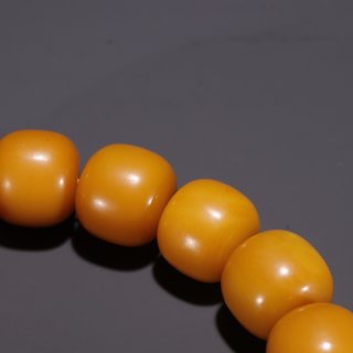 |旧藏·和田黄玉筒珠手串