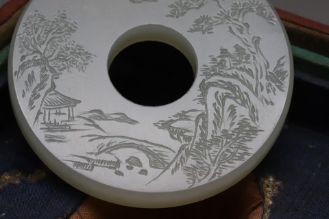 和田玉籽料|回流 舊藏和田玉籽料“鹿柴诗文珮”