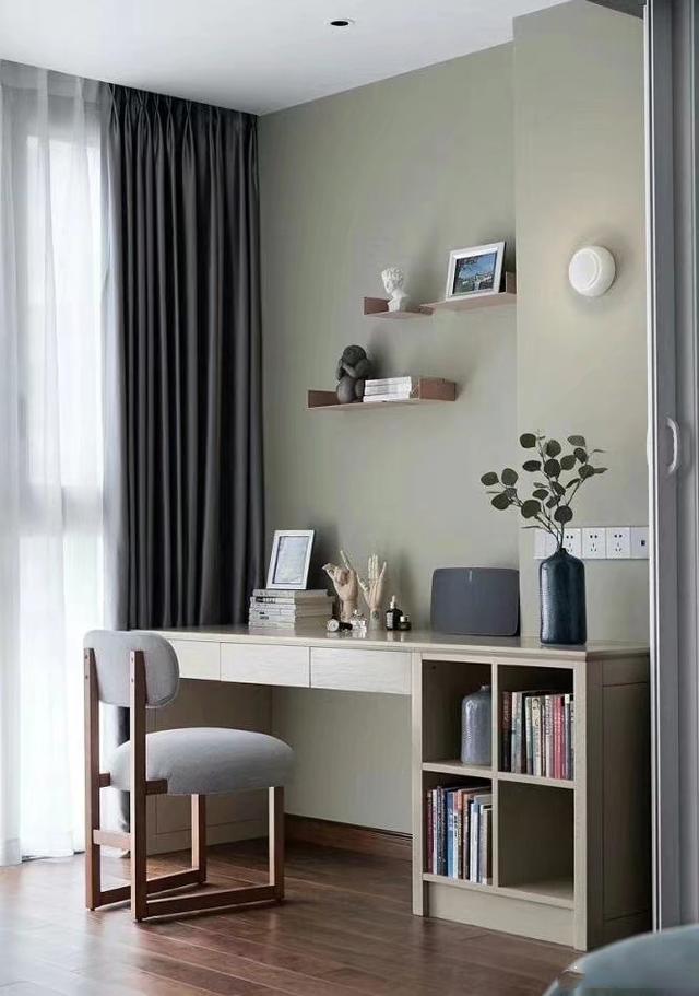 卧室和书房的一体式设计,超强的实用性,不仅颜值高,空间利用强