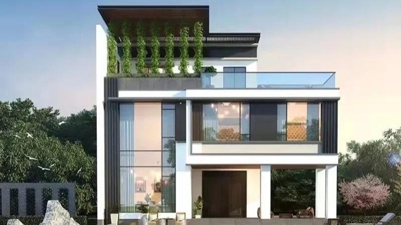 别墅|只有体验过海阔天空的巨幕视野，才更明白现代小别墅的优势