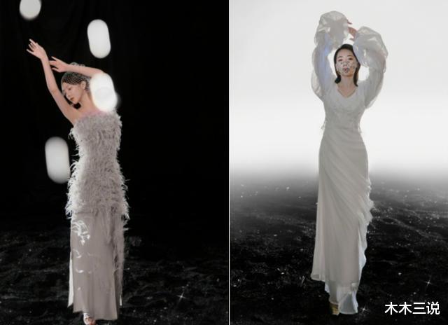 陈紫函|46岁陈紫函穿薄纱裙秀身材！皮肤白皙腿超长，躺沙地凹造型太性感