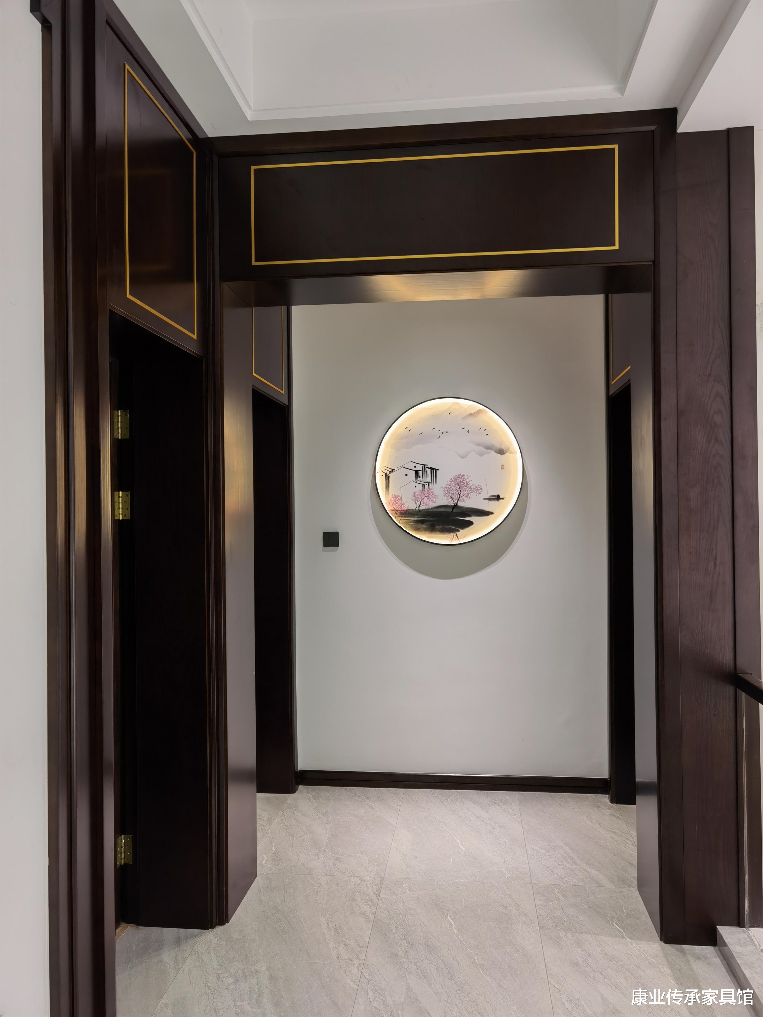 新中式风格装修案例，方圆结合，尽显和谐美好之意