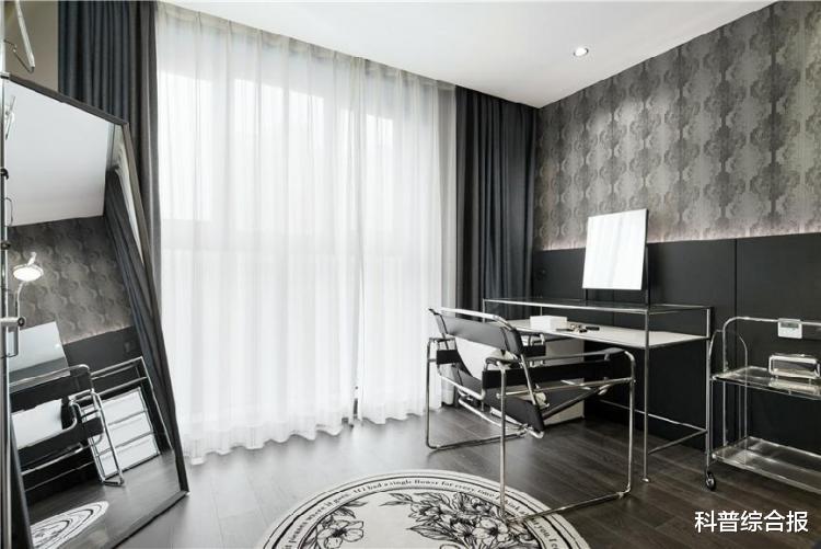 潮服花店设计师的Home,潮酷现代风121㎡二房改三房