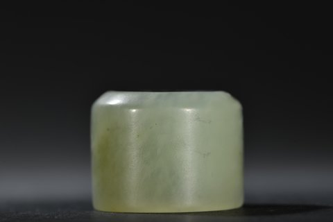 和田玉籽料|清代 和田玉籽料扳指