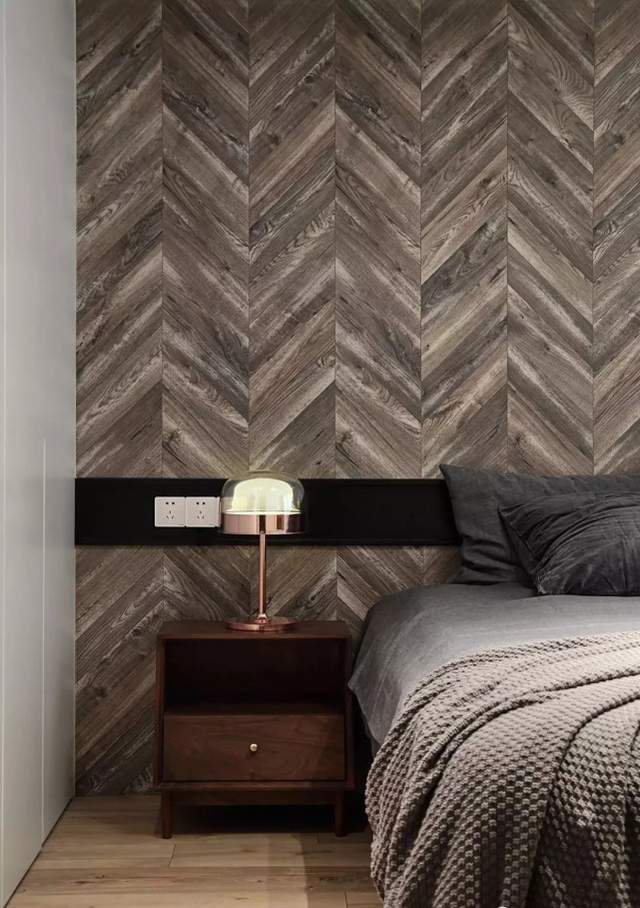 50平简约风公寓设计，整个客厅居然是哑光的