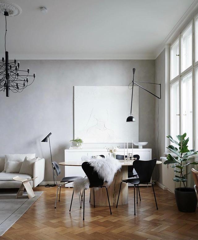 摄影师的家,中性色调浓淡皆宜,线条感强烈的家具,每一件都喜欢