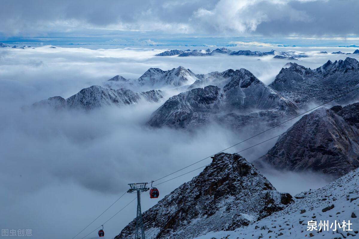 达古冰川|全球海拔最低、面积最大的冰川，达古冰川，纯洁的国度