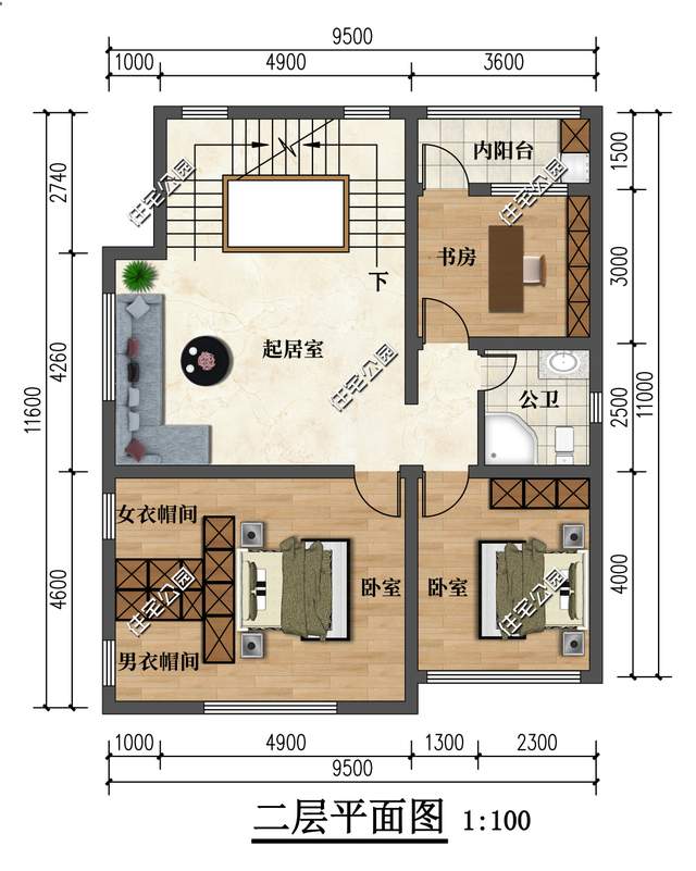 9×19米带架空层的三层现代别墅,面宽仅9米