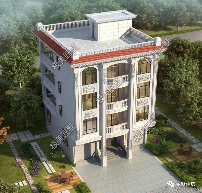 国企|三开间别墅这样建，路过门口都要多望几眼，你喜欢吗