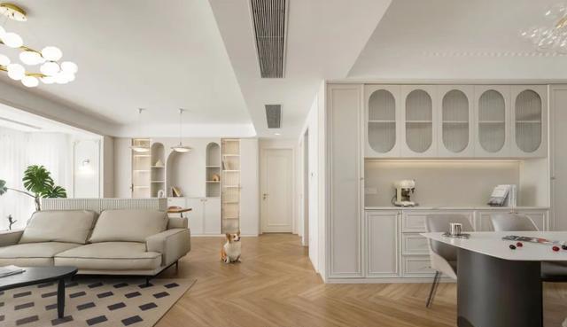 128精装房改造，半包+定制花费14万，大横厅一拆为二多个书房！